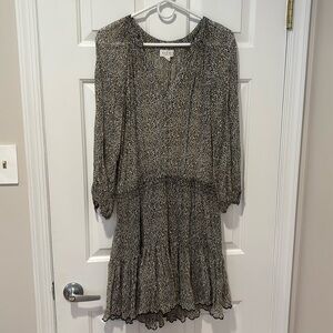 Long sleeve cheetah print dress size medium